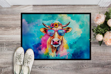 Load image into Gallery viewer, Hippie Animal Malvi Cow Doormat - 18X27 Indoor / Outdoor Rug | Made in USA