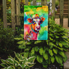 Load image into Gallery viewer, Malvi Cow Garden Flag - Hippie Aniimals - Animal-Themed Yard Decor