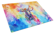 Load image into Gallery viewer, Hippie Animal Moose Glass Cutting Boards – Durable, Decorative Kitchen Art