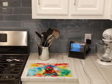Load image into Gallery viewer, Hippie Animal Red Rooster Glass Cutting Boards – Durable, Decorative Kitchen Art