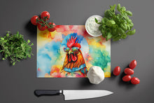 Load image into Gallery viewer, Hippie Animal Red Rooster Glass Cutting Boards – Durable, Decorative Kitchen Art