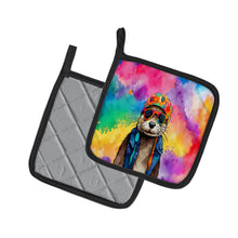 Load image into Gallery viewer, Hippie Animal Otter Pot Holders - Set of 2 Decorative Kitchen Helpers | Made in the USA