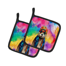 Load image into Gallery viewer, Hippie Animal Otter Pot Holders - Set of 2 Decorative Kitchen Helpers | Made in the USA