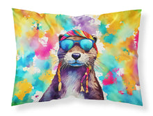 Load image into Gallery viewer, Hippie Animal Otter Standard Pillowcase – Artistic Decorative Front, White Back