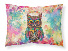 Load image into Gallery viewer, Hippie Animal Owl Standard Pillowcase – Artistic Decorative Front, White Back