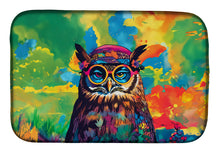 Load image into Gallery viewer, Hippie Animal Owl Dish Drying Mat