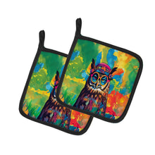 Load image into Gallery viewer, Hippie Animal Owl Pot Holders - Set of 2 Decorative Kitchen Helpers | Made in the USA