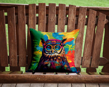 Load image into Gallery viewer, Hippie Animal Owl Throw Pillow - 14x14 Decorative Pillow – Art for Your Home &amp; Patio