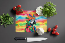 Load image into Gallery viewer, Hippie Animal Parrot Glass Cutting Boards – Durable, Decorative Kitchen Art