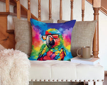 Load image into Gallery viewer, Hippie Animal Parrot Throw Pillow - 14x14 Decorative Pillow – Art for Your Home &amp; Patio