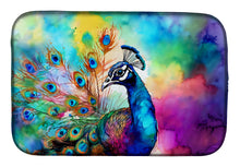 Load image into Gallery viewer, Hippie Animal Peacock Dish Drying Mat