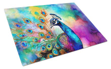 Load image into Gallery viewer, Hippie Animal Peacock Glass Cutting Boards – Durable, Decorative Kitchen Art