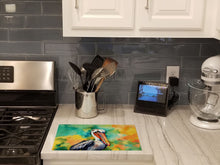 Load image into Gallery viewer, Hippie Animal Pelican Glass Cutting Boards – Durable, Decorative Kitchen Art