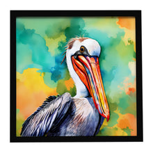 Load image into Gallery viewer, Hippie Animal Pelican Framed Metal Print