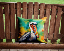 Load image into Gallery viewer, Hippie Animal Pelican Throw Pillow - 14x14 Decorative Pillow – Art for Your Home &amp; Patio