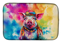 Load image into Gallery viewer, Hippie Animal Pig Dish Drying Mat