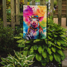 Load image into Gallery viewer, Pig Garden Flag - Hippie Aniimals - Animal-Themed Yard Decor