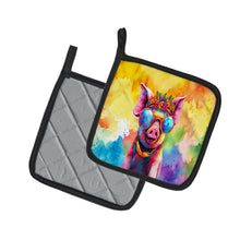 Load image into Gallery viewer, Hippie Animal Pig Pot Holders - Set of 2 Decorative Kitchen Helpers | Made in the USA