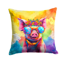 Load image into Gallery viewer, Hippie Animal Pig Throw Pillow - 14x14 Decorative Pillow – Art for Your Home &amp; Patio