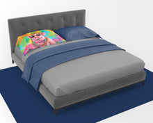 Load image into Gallery viewer, Hippie Animal Pig Standard Pillowcase – Artistic Decorative Front, White Back