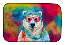 Load image into Gallery viewer, Hippie Animal Polar Bear Dish Drying Mat