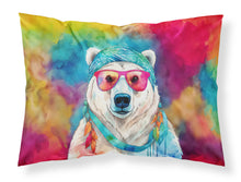 Load image into Gallery viewer, Hippie Animal Polar Bear Standard Pillowcase – Artistic Decorative Front, White Back