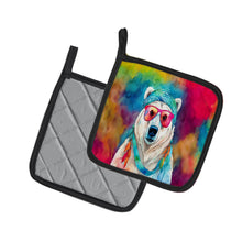 Load image into Gallery viewer, Hippie Animal Polar Bear Pot Holders - Set of 2 Decorative Kitchen Helpers | Made in the USA