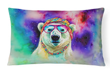 Load image into Gallery viewer, Hippie Animal Polar Bear Throw Pillow
