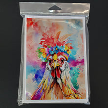 Load image into Gallery viewer, Hippie Animal Polish Poland Rooster Greeting Cards - Blank Note Cards – 8-Pack of Artist-Designed Cards with Envelopes