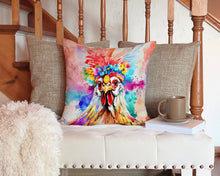 Load image into Gallery viewer, Hippie Animal Polish Poland Rooster Throw Pillow - 14x14 Decorative Pillow – Art for Your Home &amp; Patio