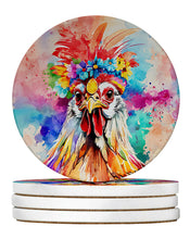 Load image into Gallery viewer, Hippie Animal Polish Poland Rooster Large Sandstone Coasters Pack of 4