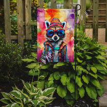 Load image into Gallery viewer, Raccoon Garden Flag - Hippie Aniimals - Animal-Themed Yard Decor