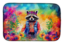 Load image into Gallery viewer, Hippie Animal Raccoon Dish Drying Mat