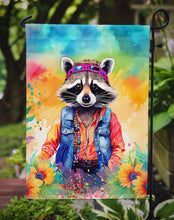 Load image into Gallery viewer, Raccoon Garden Flag - Hippie Aniimals - Animal-Themed Yard Decor