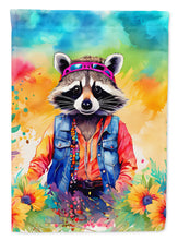 Load image into Gallery viewer, Raccoon Garden Flag - Hippie Aniimals - Animal-Themed Yard Decor