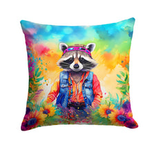 Load image into Gallery viewer, Hippie Animal Raccoon Throw Pillow - 14x14 Decorative Pillow – Art for Your Home &amp; Patio