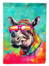 Load image into Gallery viewer, Rhinoceros Garden Flag - Hippie Aniimals - Animal-Themed Yard Decor