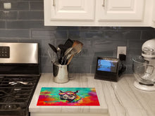 Load image into Gallery viewer, Hippie Animal Rhinoceros Glass Cutting Boards – Durable, Decorative Kitchen Art