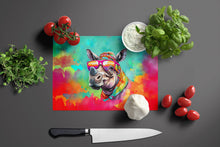 Load image into Gallery viewer, Hippie Animal Rhinoceros Glass Cutting Boards – Durable, Decorative Kitchen Art