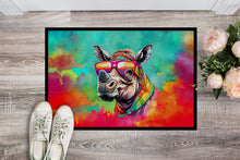 Load image into Gallery viewer, Hippie Animal Rhinoceros Doormat - 18X27 Indoor / Outdoor Rug | Made in USA