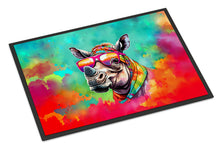 Load image into Gallery viewer, Hippie Animal Rhinoceros Doormat - 18X27 Indoor / Outdoor Rug | Made in USA