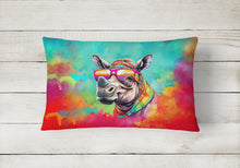 Load image into Gallery viewer, Hippie Animal Rhinoceros Throw Pillow