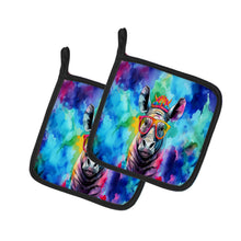 Load image into Gallery viewer, Hippie Animal Rhinoceros Pot Holders - Set of 2 Decorative Kitchen Helpers | Made in the USA