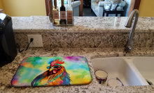 Load image into Gallery viewer, Hippie Animal Rooster Dish Drying Mat
