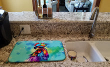 Load image into Gallery viewer, Hippie Animal Rooster Dish Drying Mat