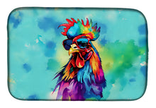 Load image into Gallery viewer, Hippie Animal Rooster Dish Drying Mat