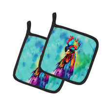 Load image into Gallery viewer, Hippie Animal Rooster Pot Holders - Set of 2 Decorative Kitchen Helpers | Made in the USA
