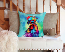 Load image into Gallery viewer, Hippie Animal Rooster Throw Pillow - 14x14 Decorative Pillow – Art for Your Home &amp; Patio