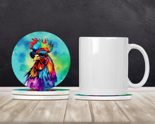 Load image into Gallery viewer, Hippie Animal Rooster Large Sandstone Coasters Pack of 4