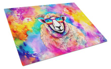 Load image into Gallery viewer, Hippie Animal Sheep Glass Cutting Boards – Durable, Decorative Kitchen Art